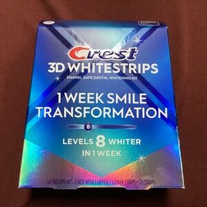 Crest 3D Whitestrips Enamel Safe Dental Whitening Kit (14 treatments) 28 strips